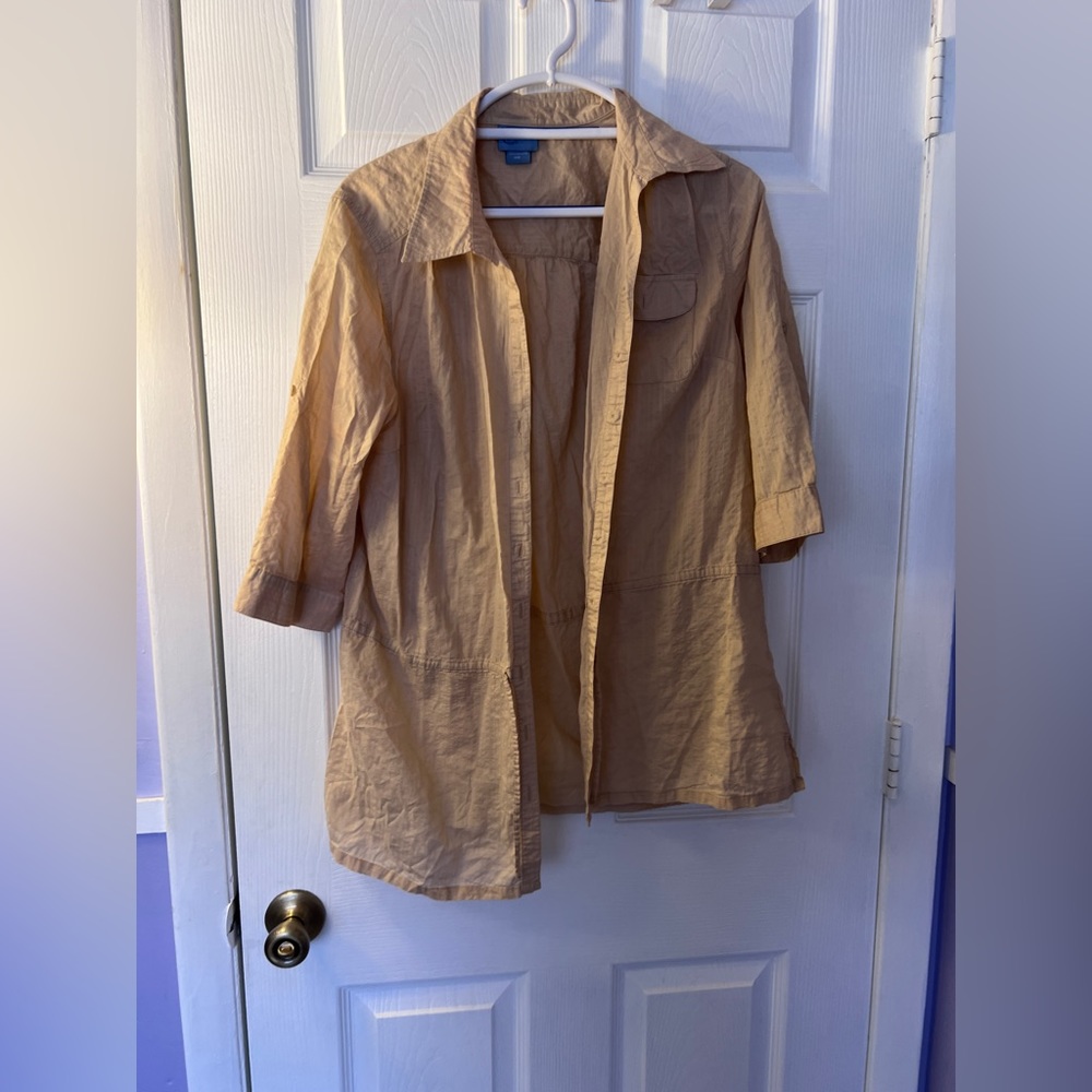 Button up Beige top